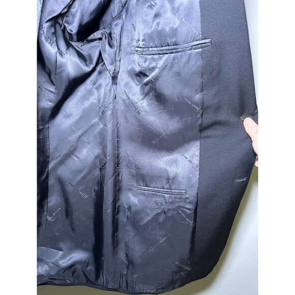 Hickey Freeman Men’s Madison Wool/Cashmere Sports Coat Blazer (BLACK) Size 44R - Picture 5 of 8